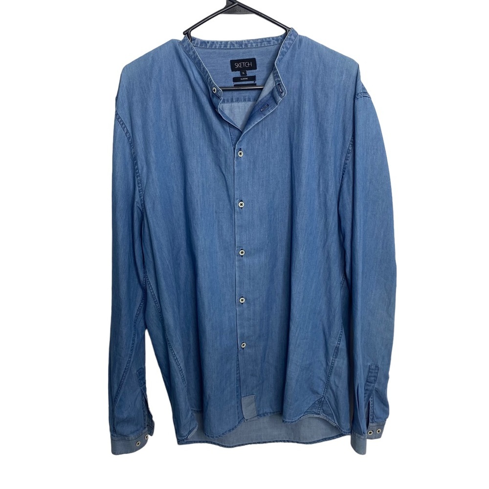 SKETCH chambray top Size XL